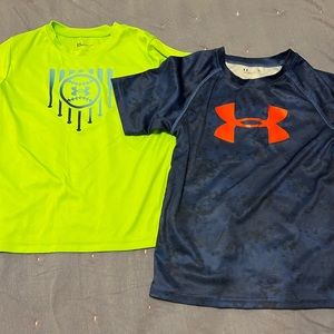 Lot boys underarmour shirts size 6